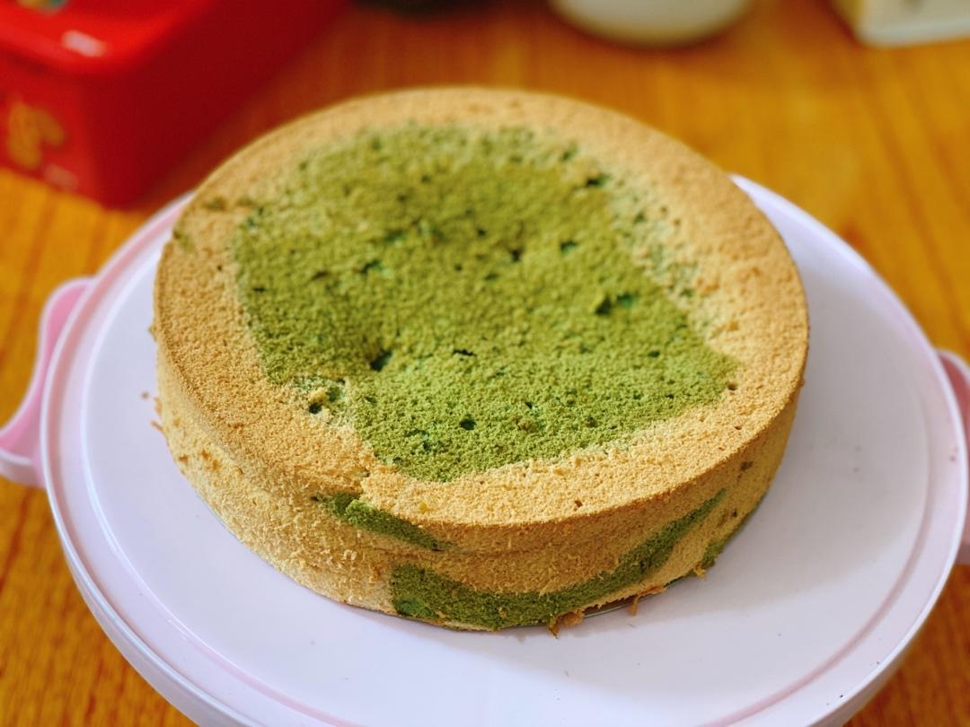 绿斑马戚风蛋糕