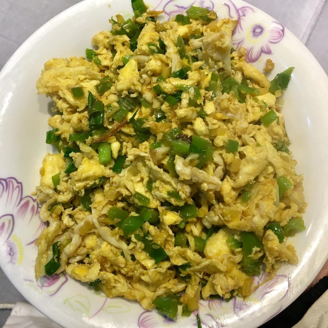 小葱青椒鸭蛋