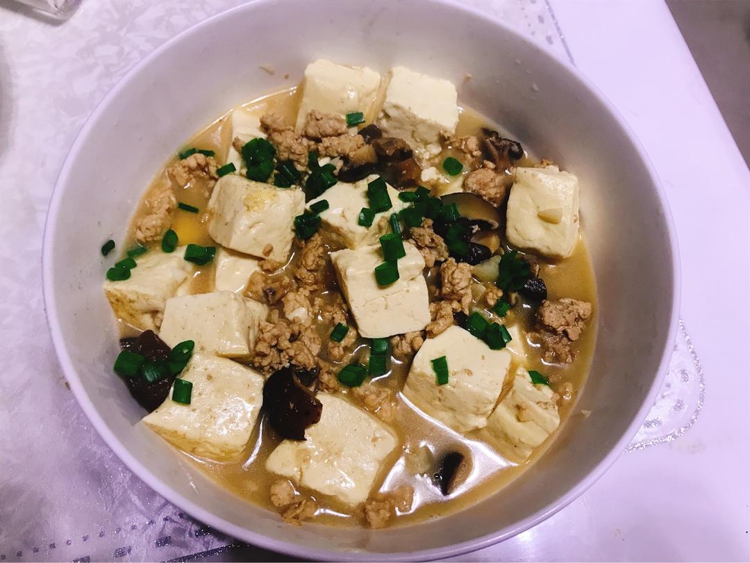 超级下饭的香菇肉沫豆腐