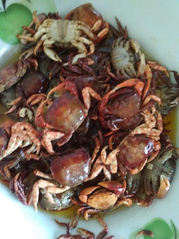 油炸小螃蟹