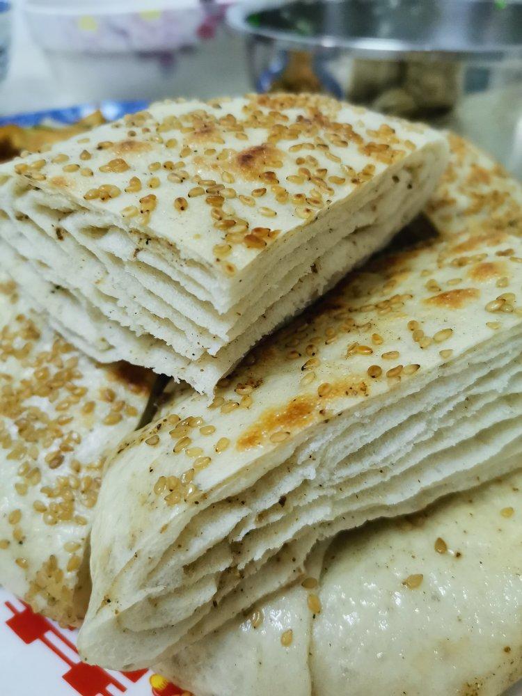 韩奇奇2018做的发面千层饼