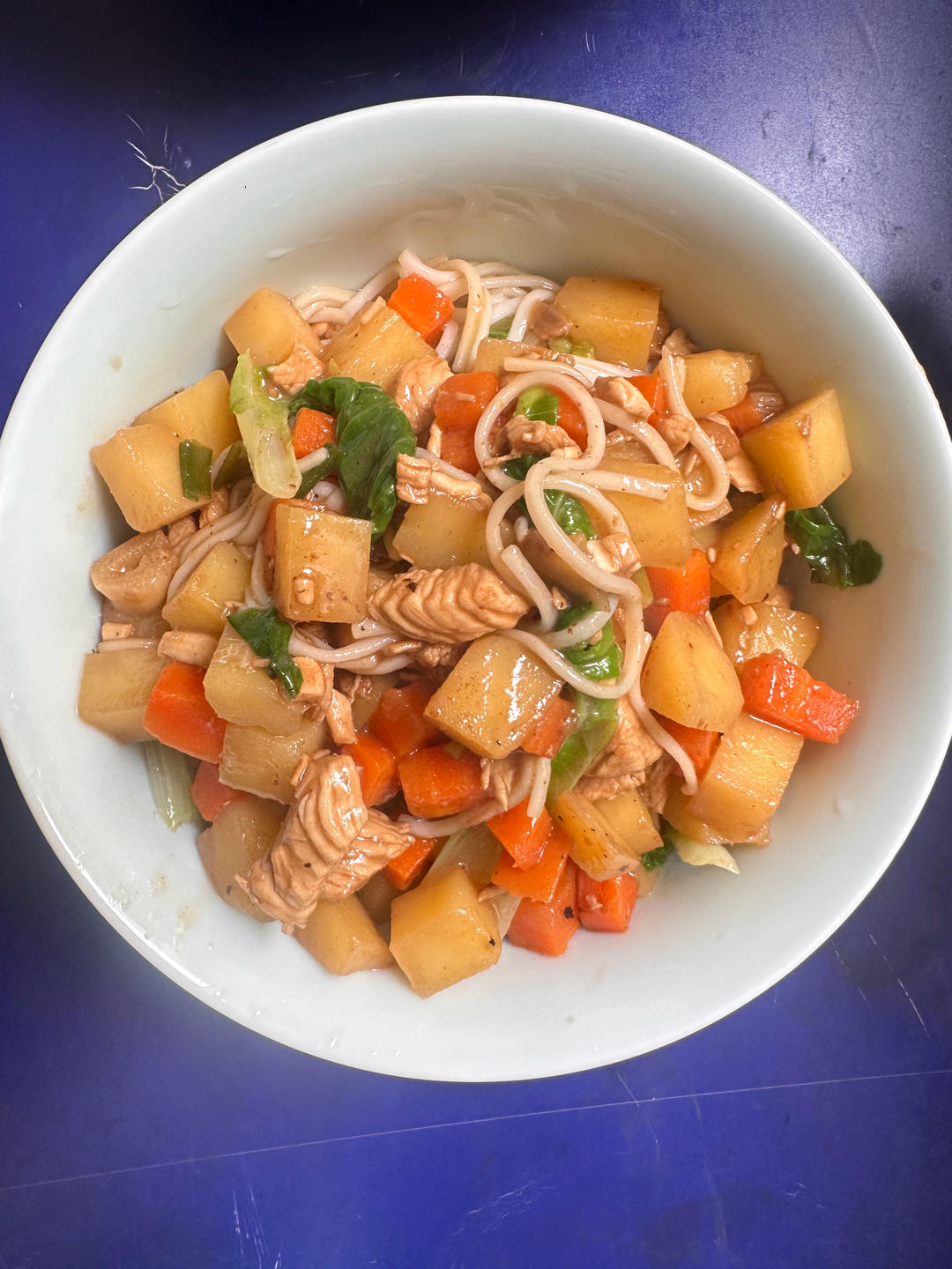 土豆鸡丁面