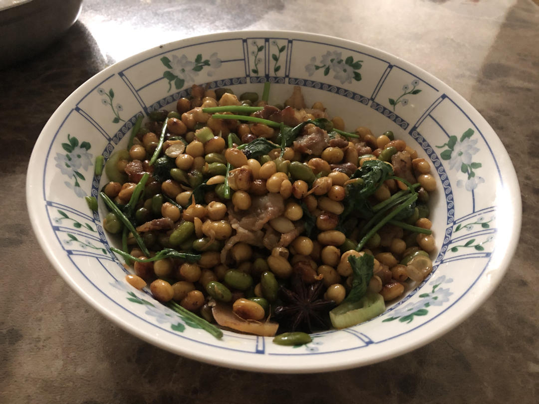 东北家常黄豆炒肉