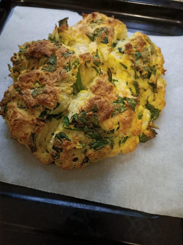 菠菜南瓜奶酪丹波面包丨健康·烘焙