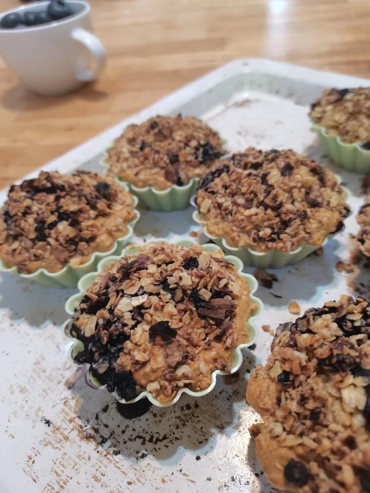 蓝莓杏仁粉燕麦玛芬