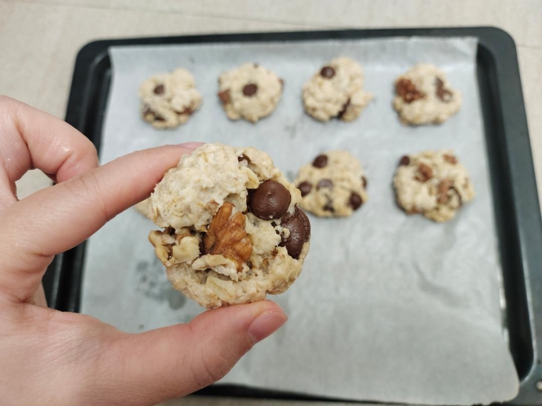 黑巧核桃燕麦饼