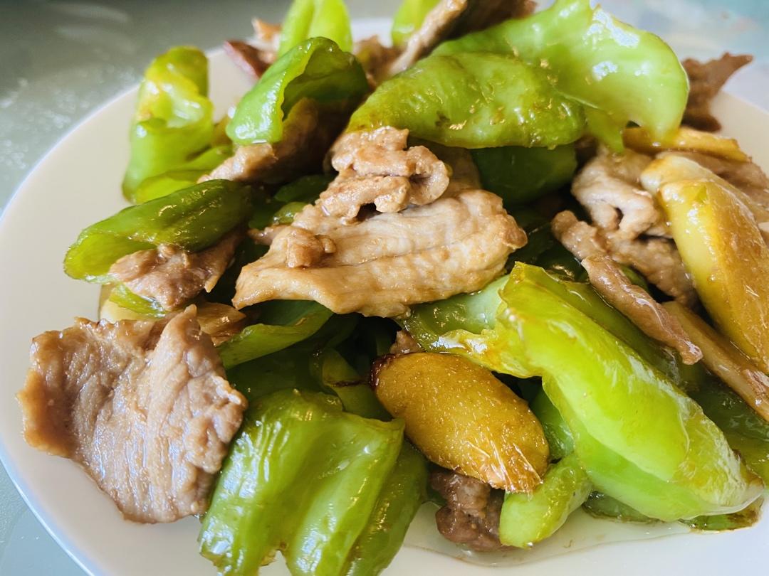 青椒炒肉片