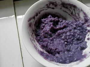 【素食爱好者】紫芋豆奶双色泥的做法 步骤2