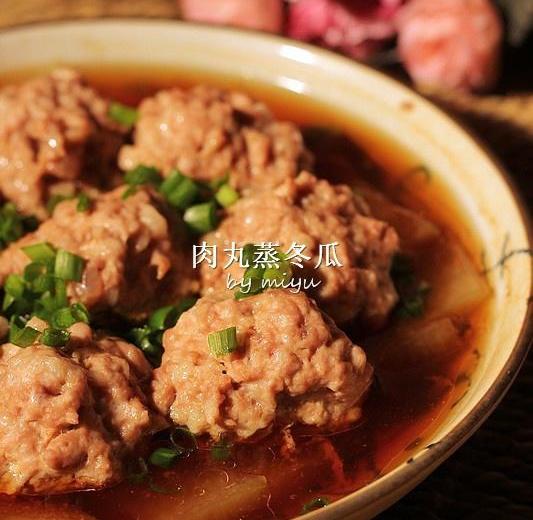 肉丸蒸冬瓜