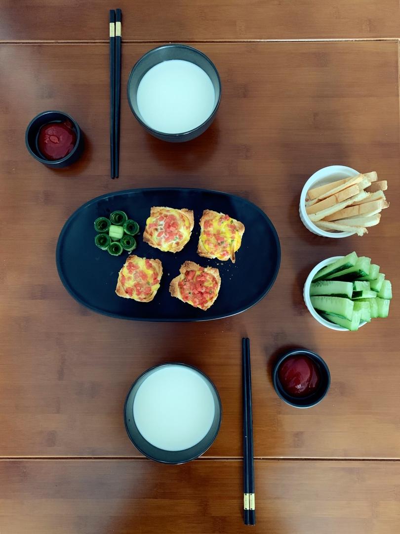 培根吐司鸡蛋杯