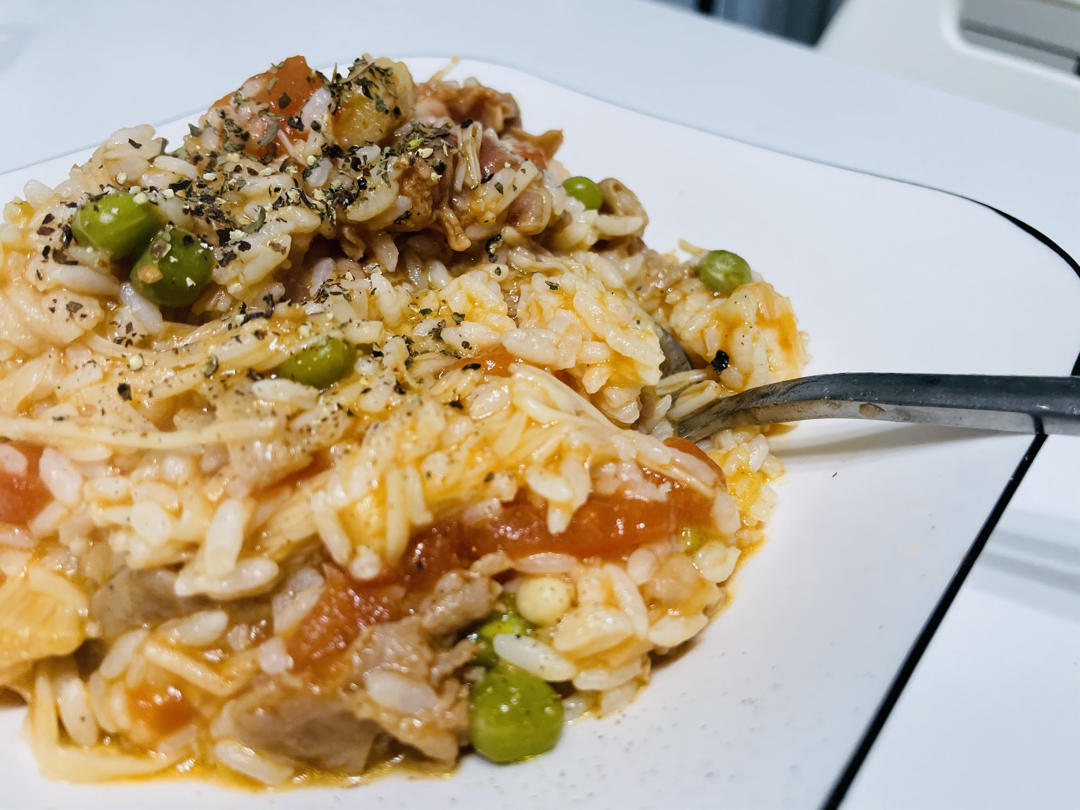 🔥酸甜的番茄烩饭，好吃到舔盘‼️