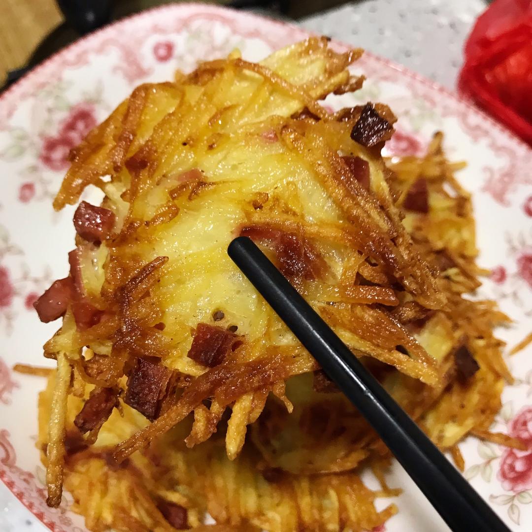 零失败胡萝卜土豆丝饼