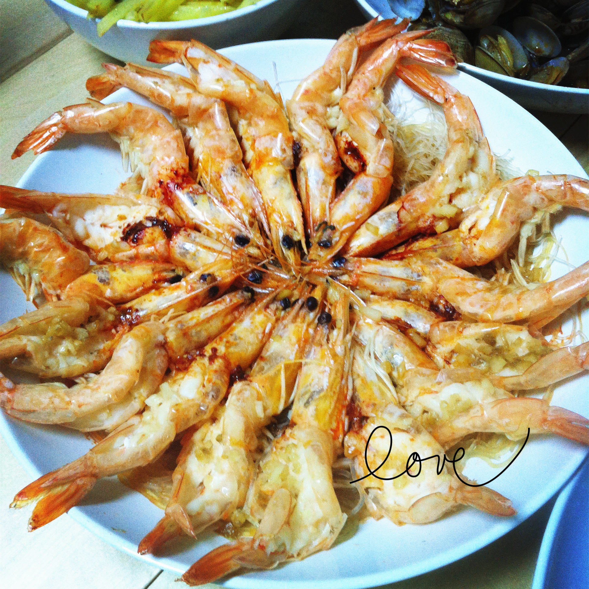 蒜蓉粉丝蒸虾