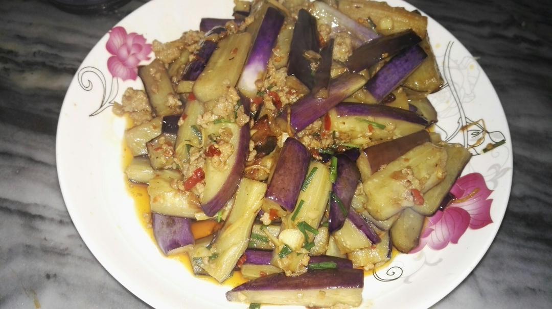 红烧肉沫茄子