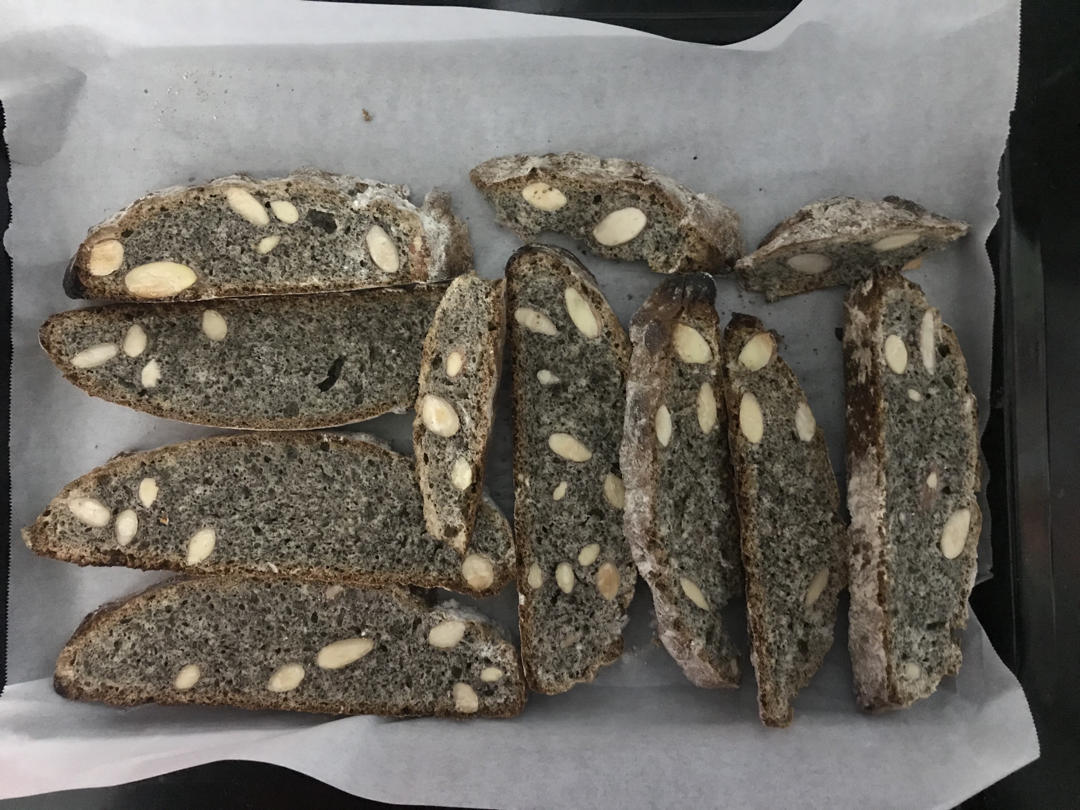 【香到爆炸的！！－黑芝麻风味意式脆饼 】Biscotti