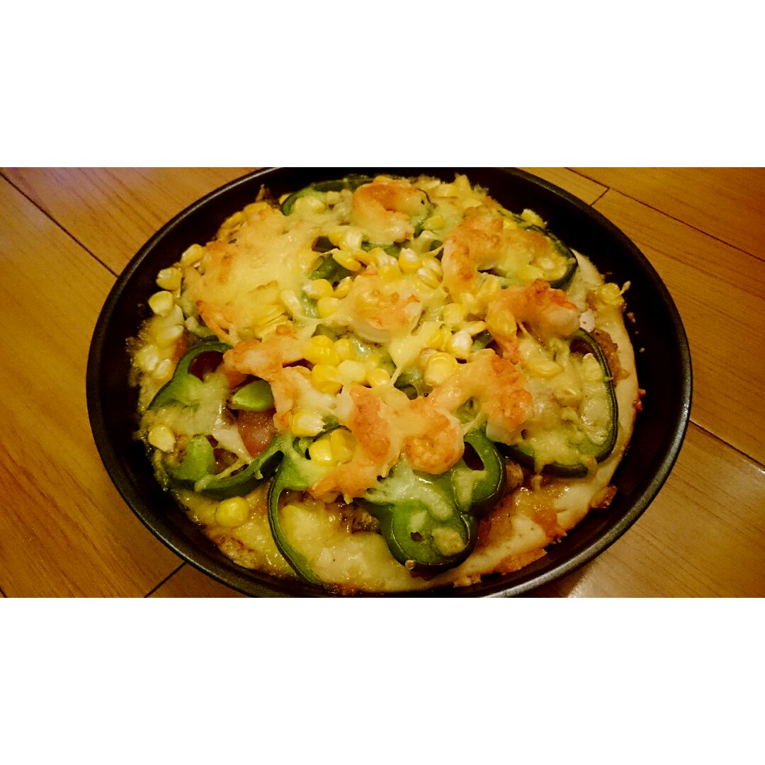 鲜虾培根薄披萨—海氏烤箱定制