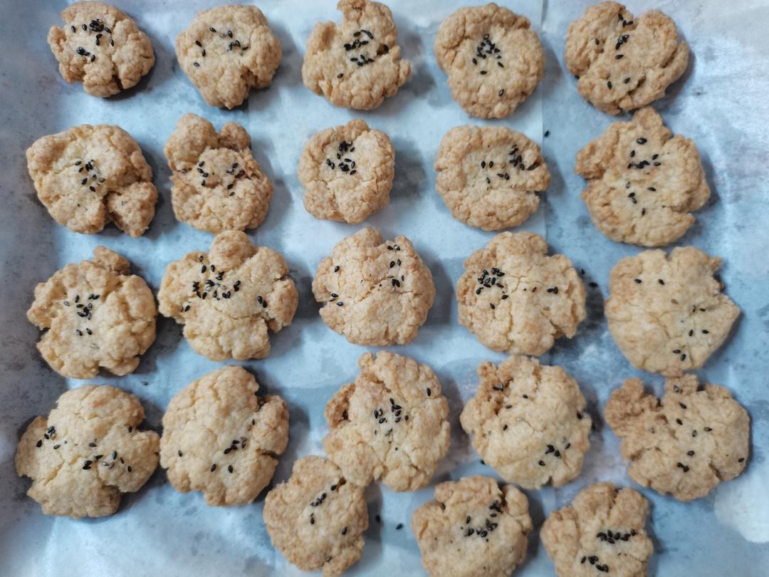 自制桃酥🌸酥掉渣🔥无需打发一次成功‼️