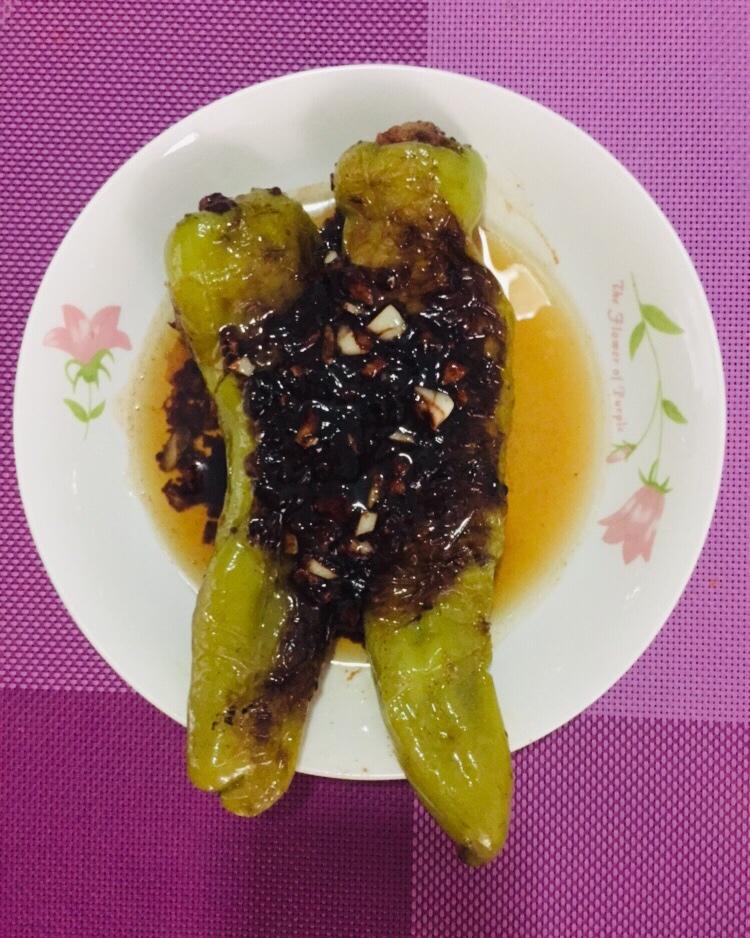 肉馅辣椒-新手下厨 stuffed Chili pepper