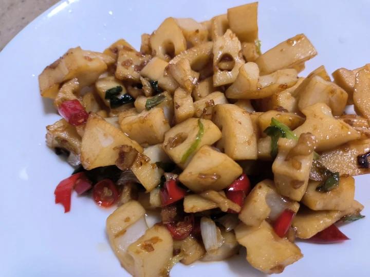 家常快手菜小炒藕丁真香