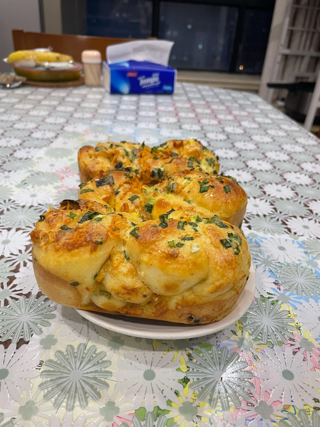 满屋飘香❗️外酥内软‼️香葱肉松手撕小面包