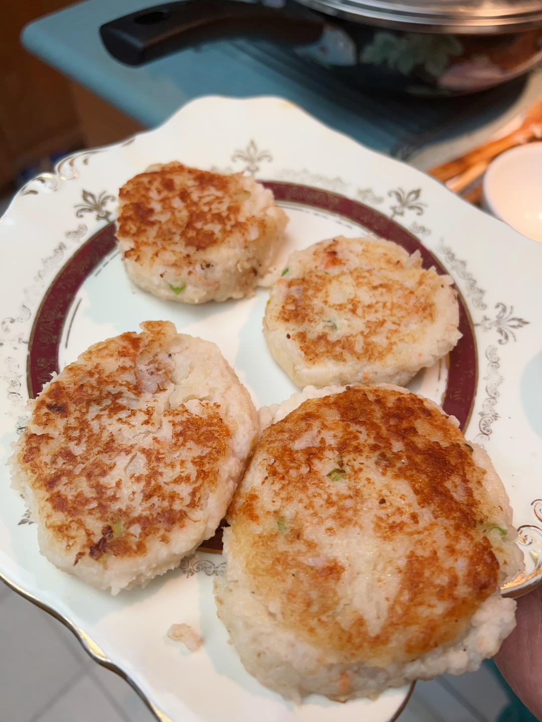 土豆鲜虾饼【宝宝辅食】