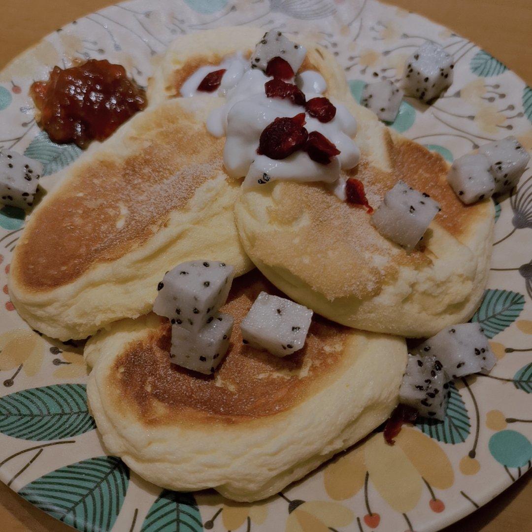 平底锅版舒芙蕾松饼