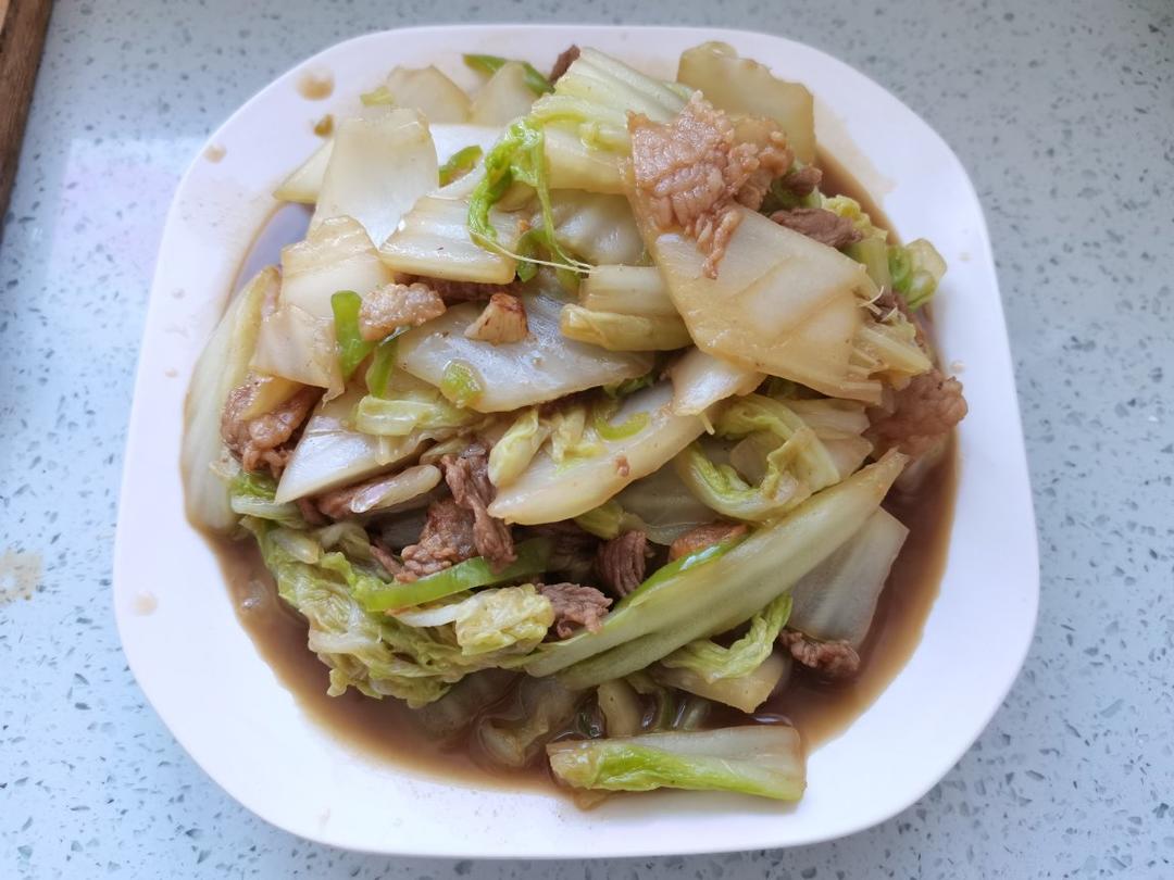 白菜炒肉