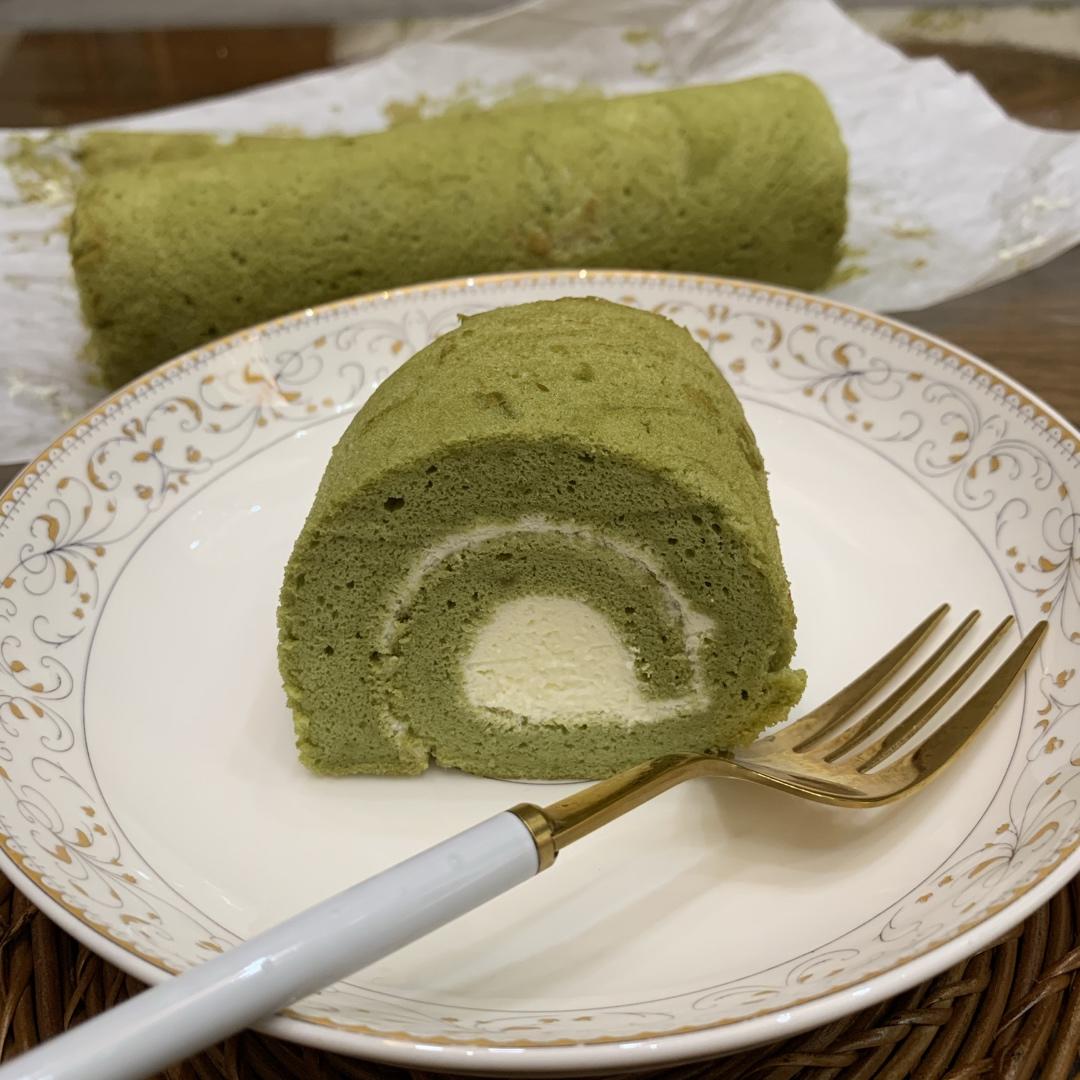 抹茶蛋糕卷~抹茶，就是这个味道