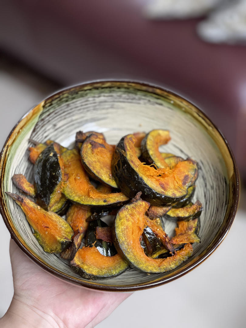 低脂不胖日式烤南瓜🎃香甜软糯｜减脂餐～