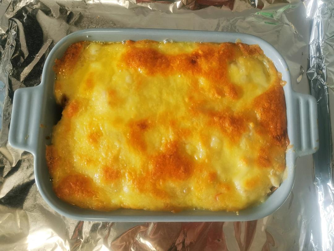 海鲜芝士焗饭（零失败超简单）