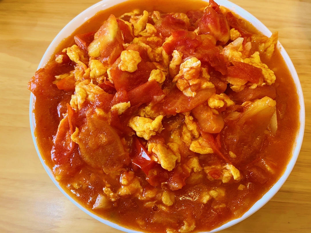 恨不得抱着锅舔的番茄鸡蛋面