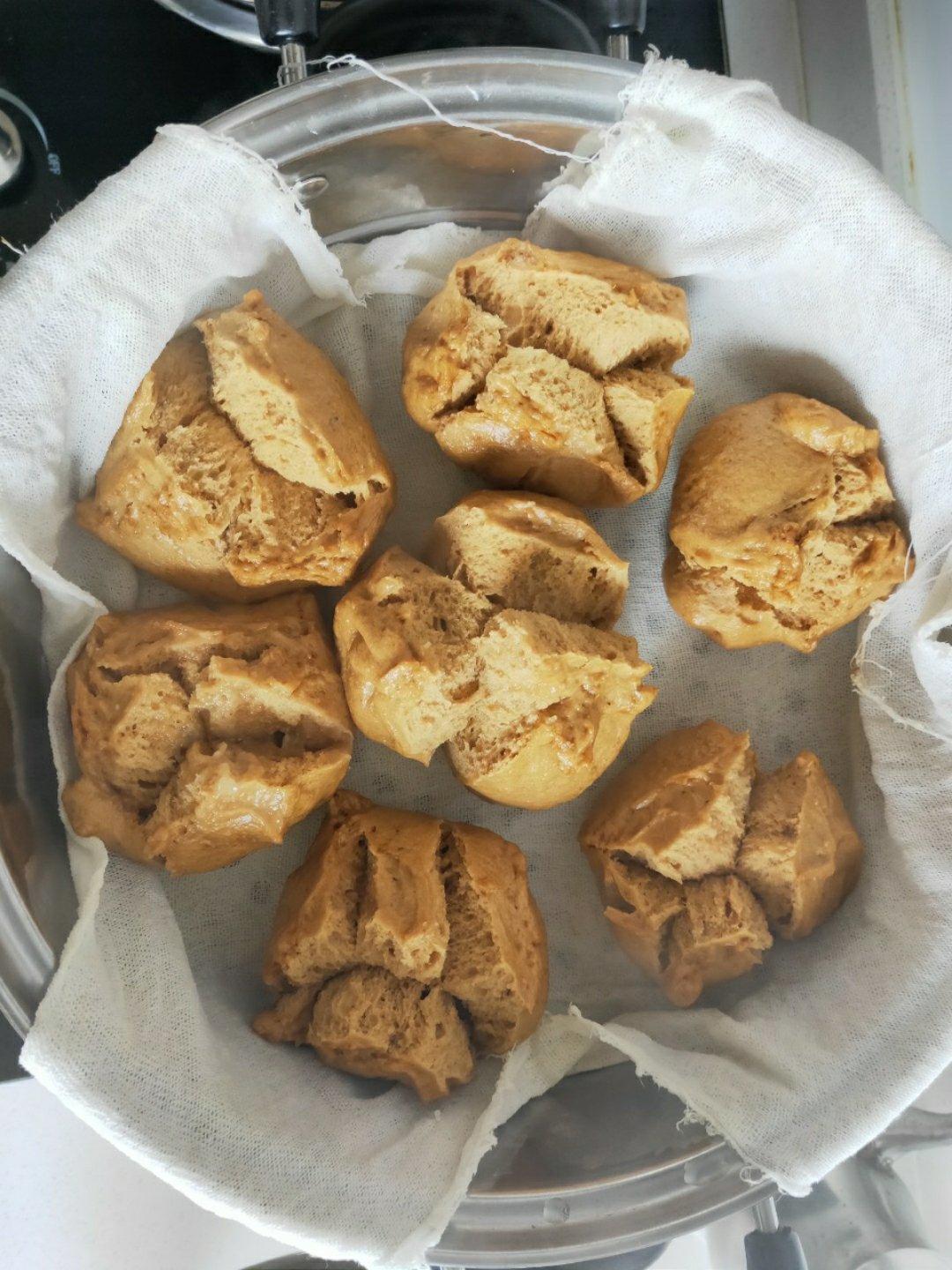 红糖燕麦开花馒头