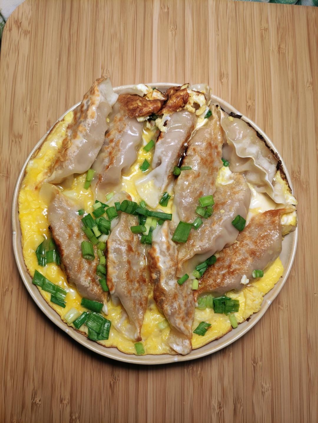 现包现煎抱蛋煎饺&附煎饺的包法