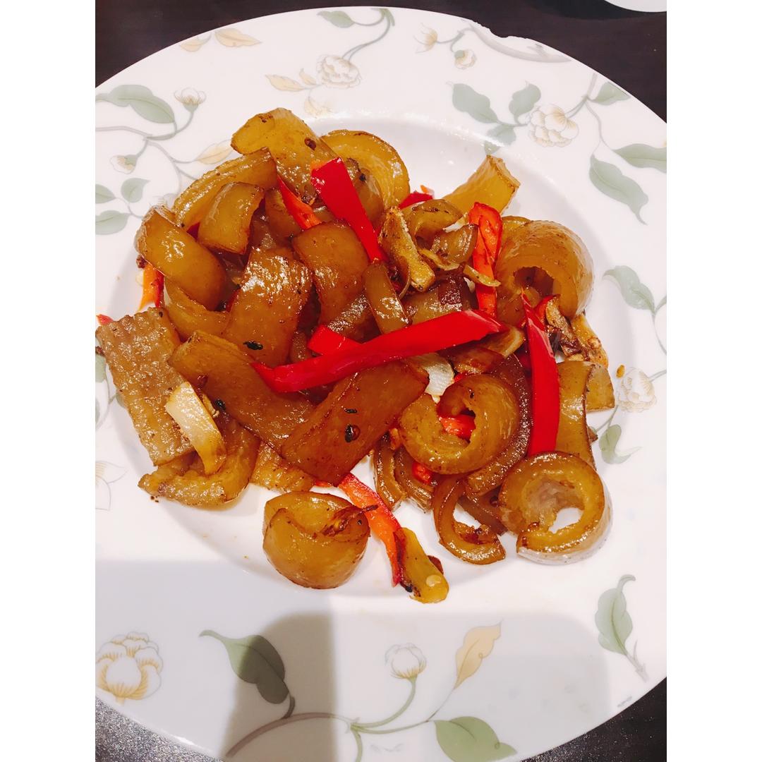 尖椒炒肉皮