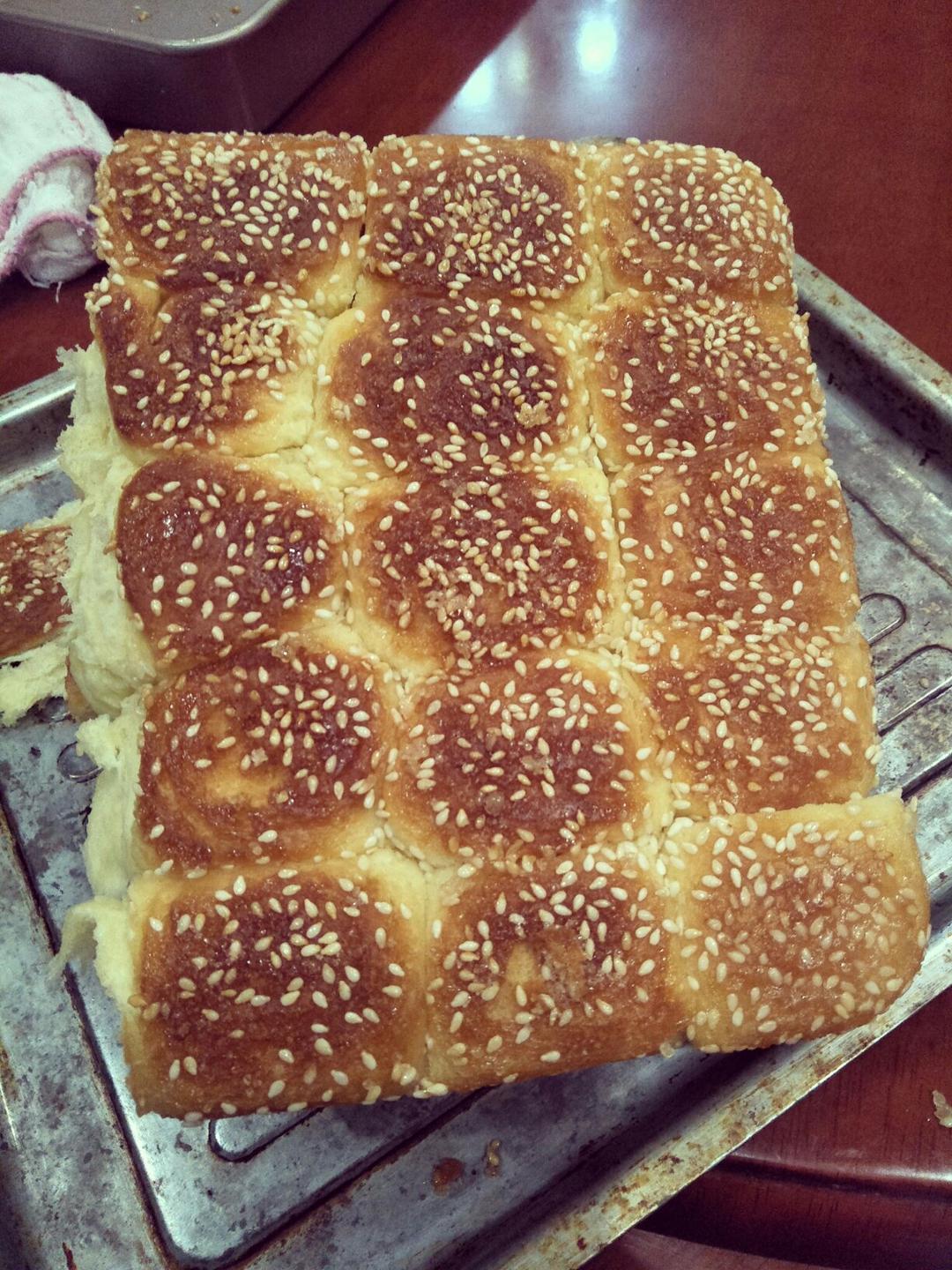 蜂蜜脆底小面包（无黄油 无高筋面粉版）