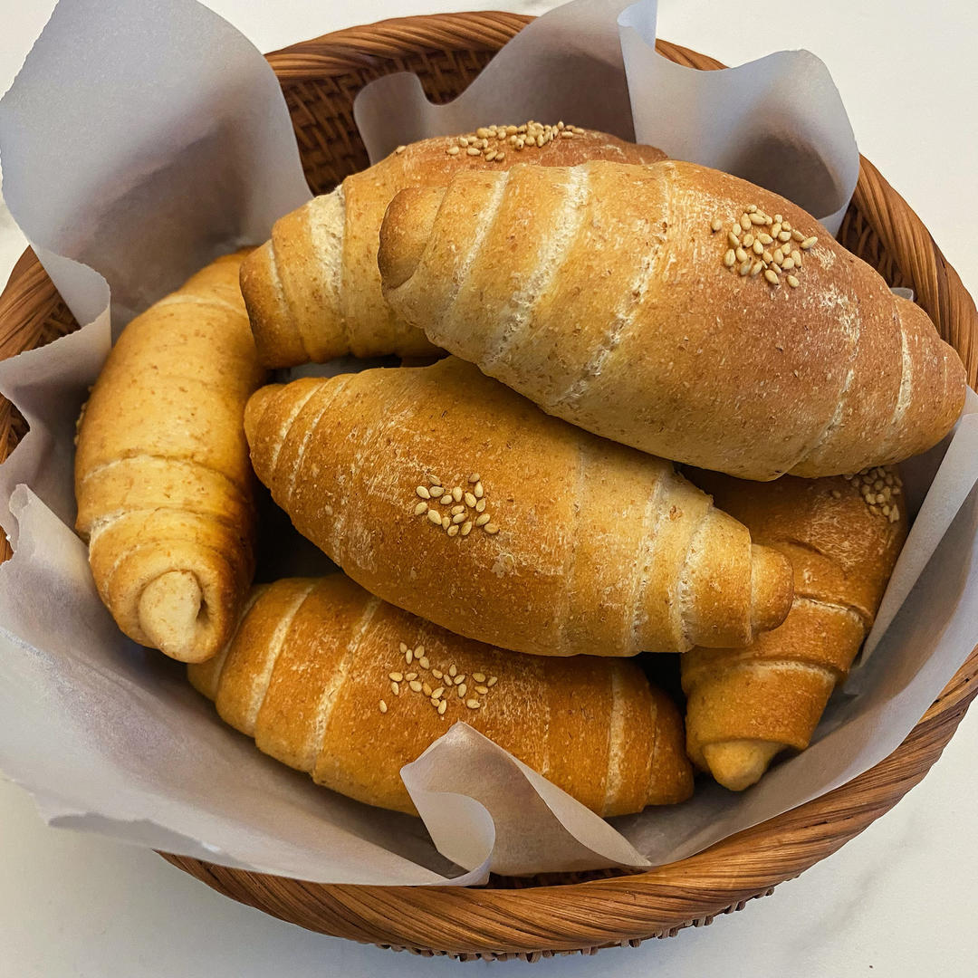 全麦盐面包卷｜日式海盐卷｜永远吃不腻