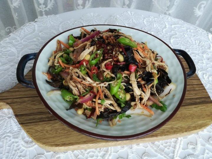 减脂健身｜凉拌手撕鸡丝（香辣&麻油版）