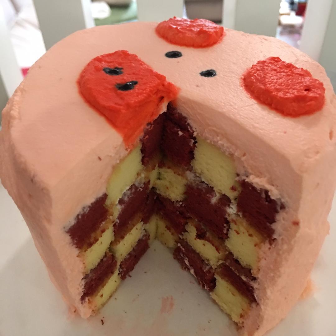 棋格生日蛋糕