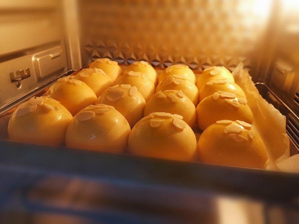 南瓜奶油小餐包（一次发酵）