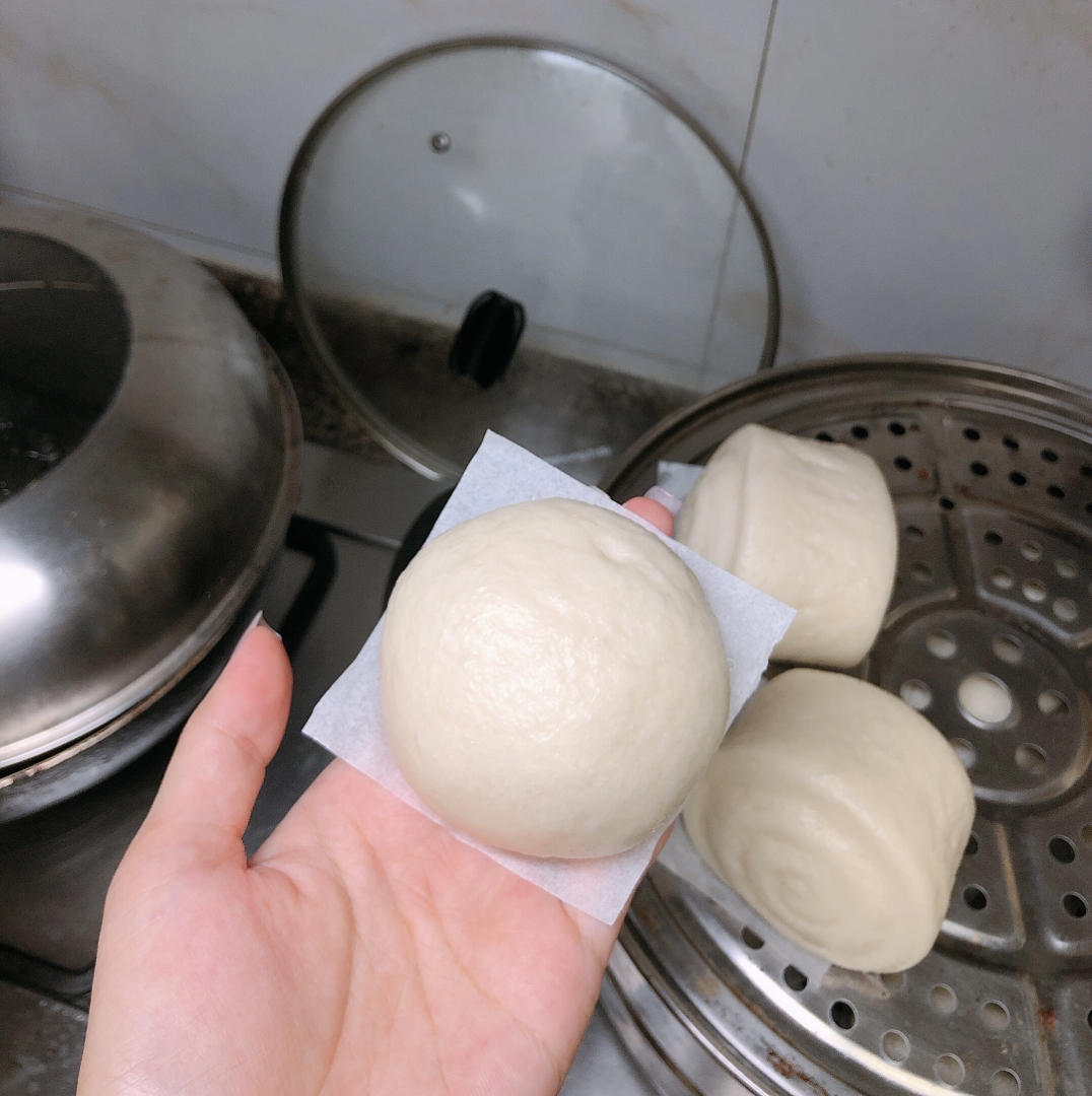 香甜松软的牛奶馒头（一次发酵，快速便捷）