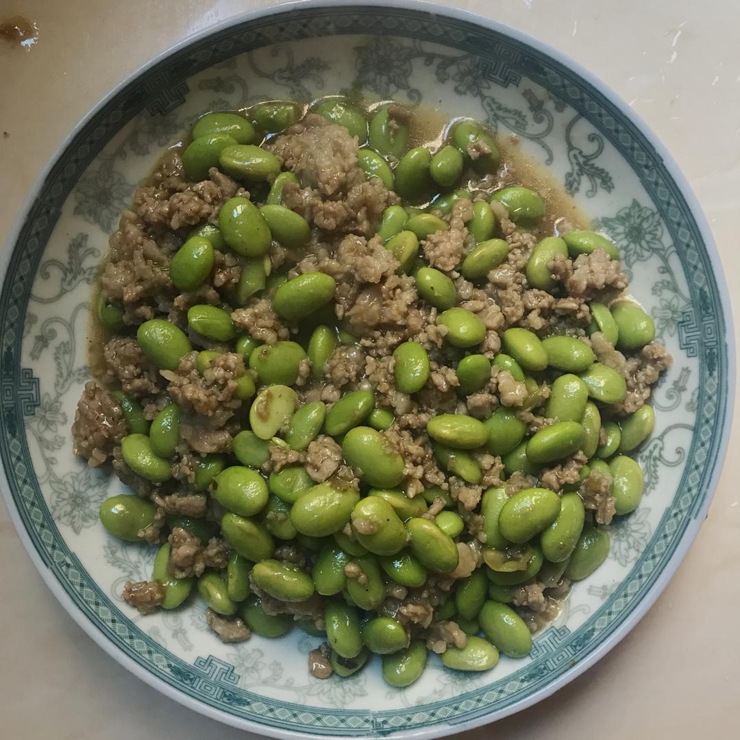毛豆炒肉