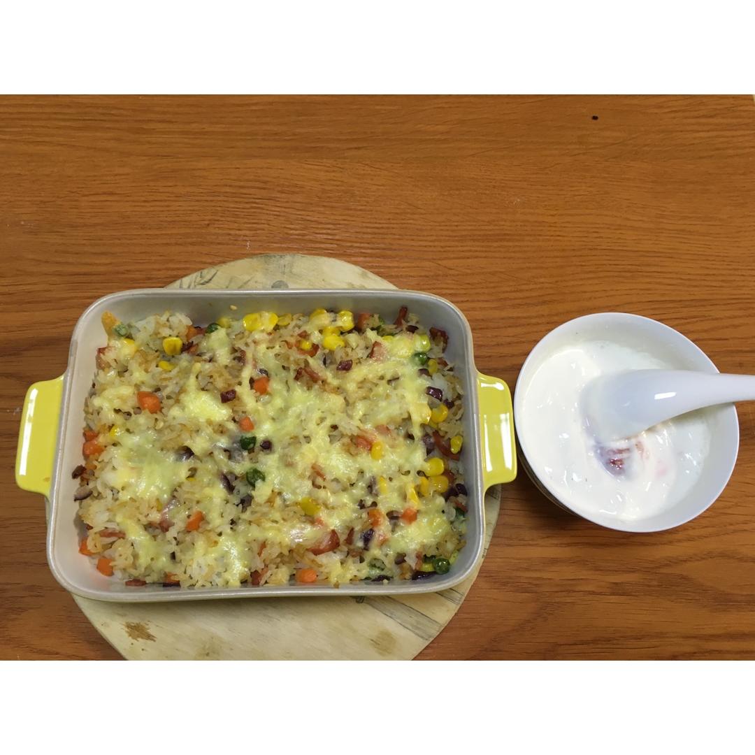 番茄鸡肉浓情焗饭【两人份】