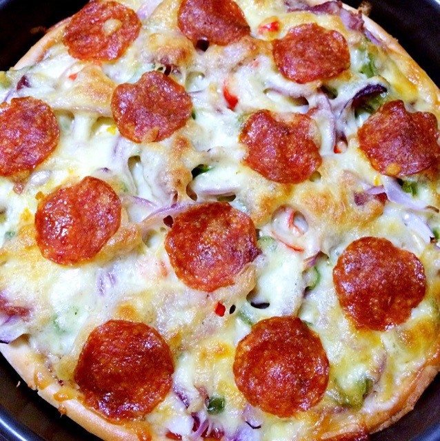 jinuonuo做的香肠披萨