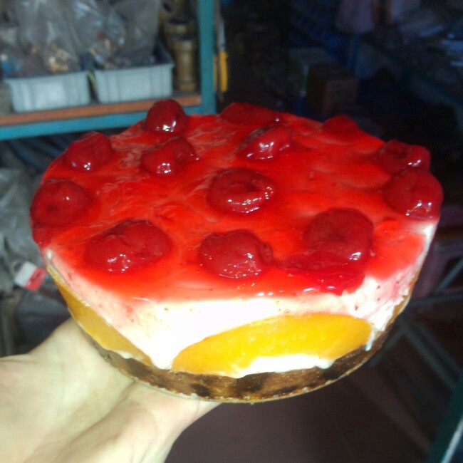 蓝莓芝士慕斯蛋糕