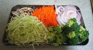 今日便当-三文鱼西京烧&蔬菜烘蛋&西兰花的做法 步骤3