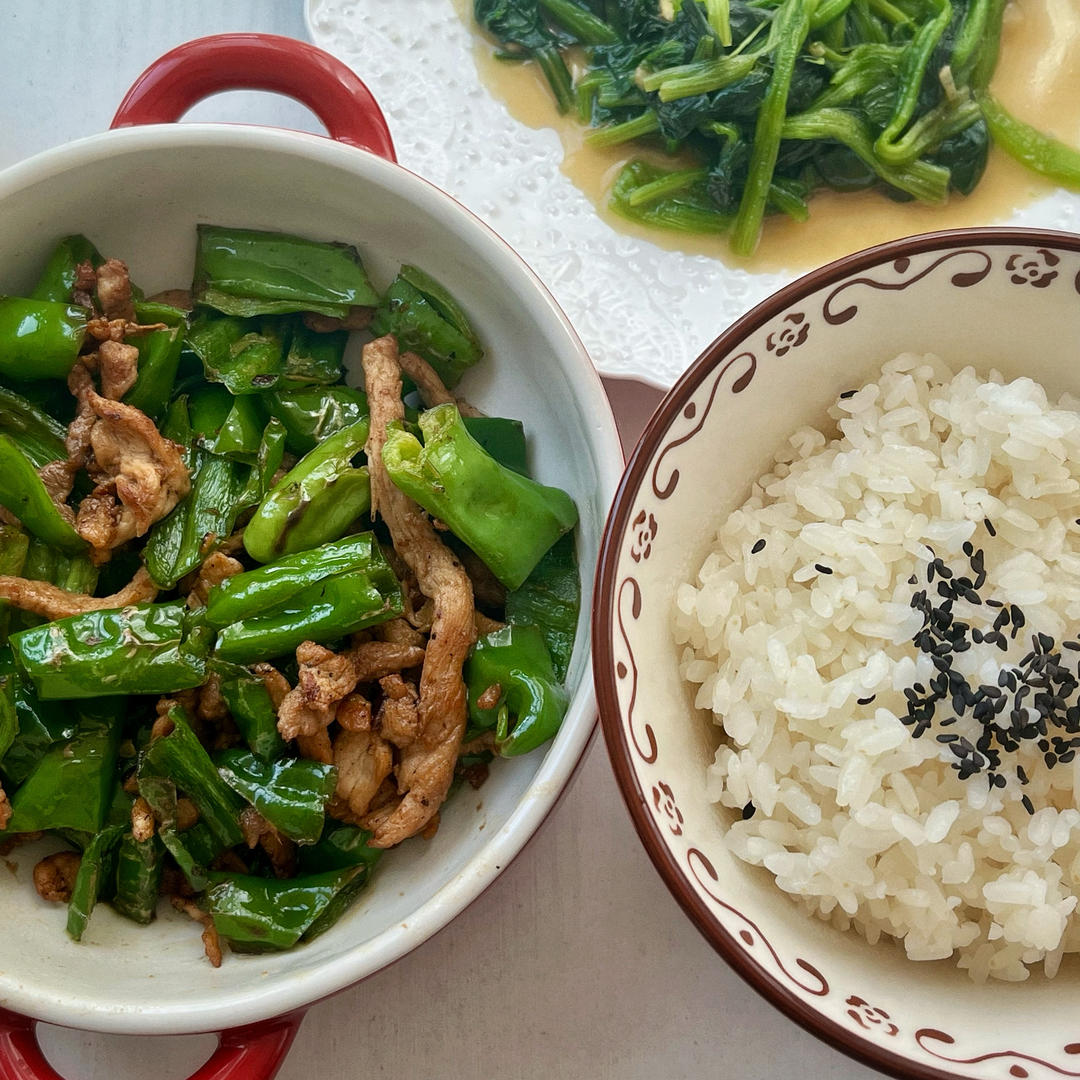 青椒炒肉丝