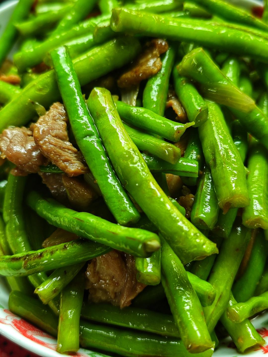 猪肉炒豆角-家常又下饭