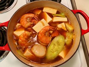 低卡管饱 减肥必备 韩式辣酱杂菜海鲜汤的做法 步骤8