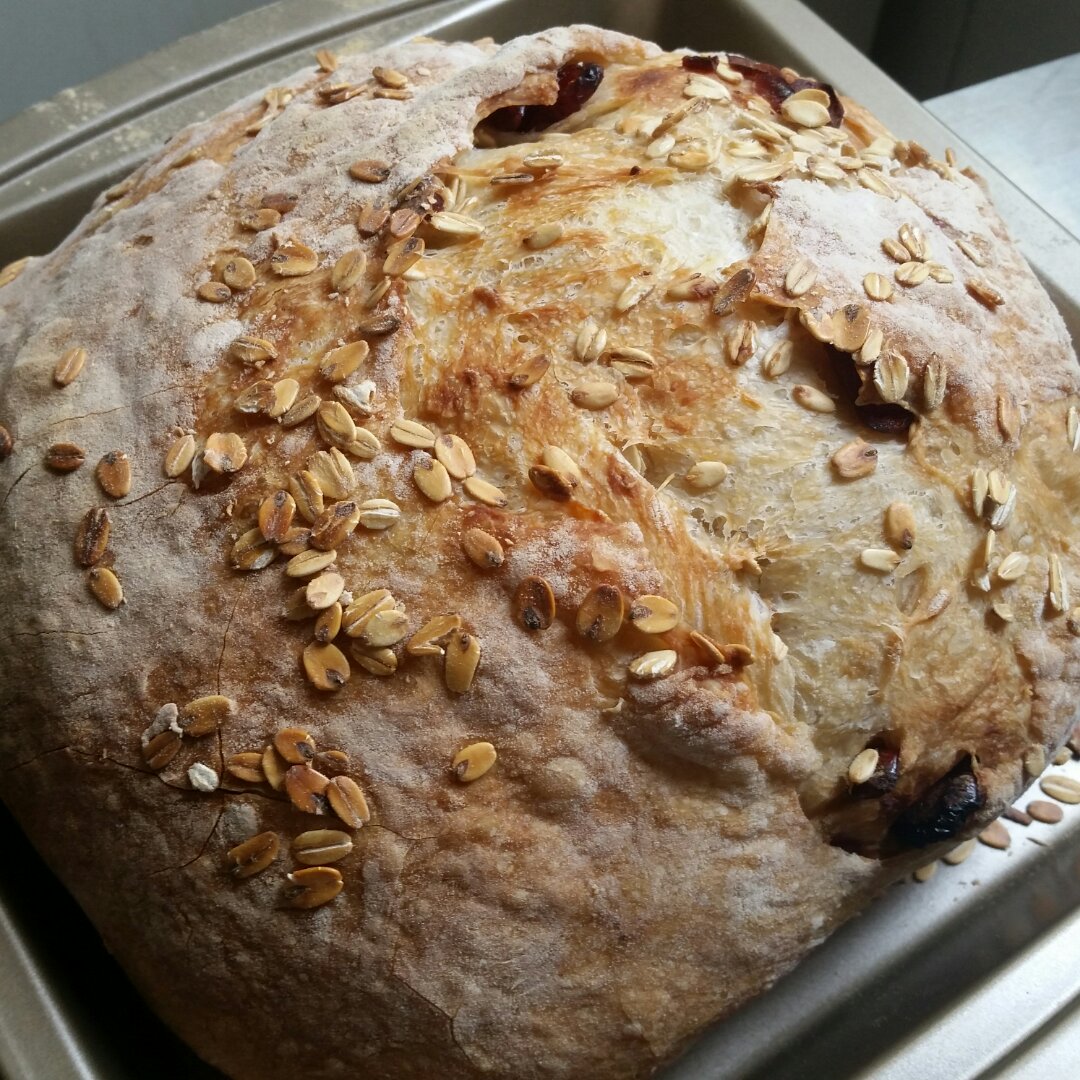 欧包/乡村面包-无油不用揉 No Knead Bread