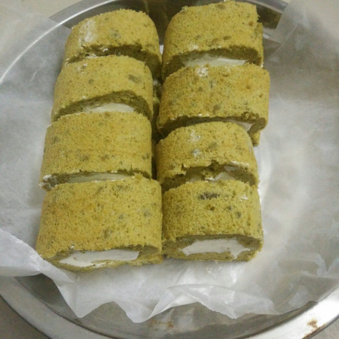抹茶奶油蛋糕卷——最爱这一抹清新